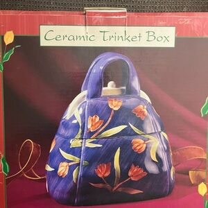 Elegant vintage Floral Ceramic Bag